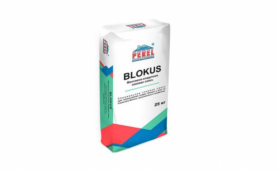 Клеевая смесь PEREL Blokus 0332 белая, 25 кг