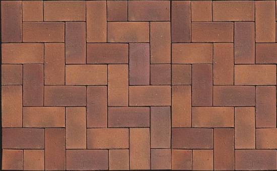 Тротуарная клинкерная брусчатка Muhr №07 Herbstlaub, 240*55*52 мм