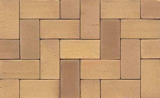 Тротуарная клинкерная брусчатка Muhr №06 Hellbraun-bunt, 200*100*52 мм