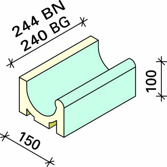 Лоток Interbau 244x150x100, арт. 5110