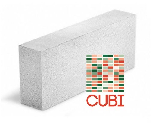 Газобетонный блок CUBI D600 B3,5 F100 625х200х100 ровный
