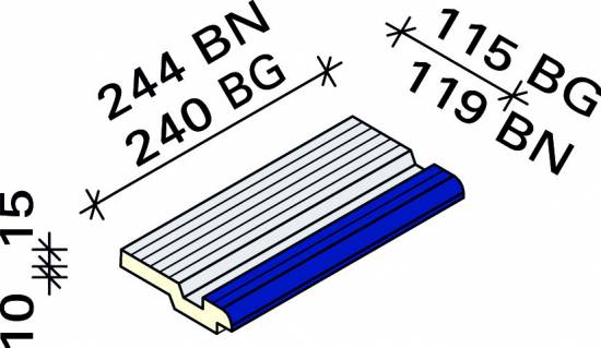 Рукохват с маркером Interbau 244x115, арт. 5730 RH C